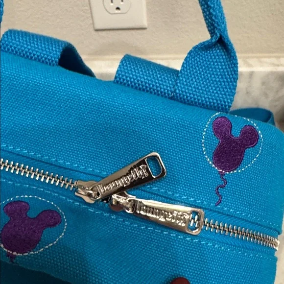Loungefly Disney Parks Balloons Backpack Blue - Picture 6 of 11